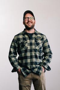 Flannel Shirt with "Foam Brewers" Patch