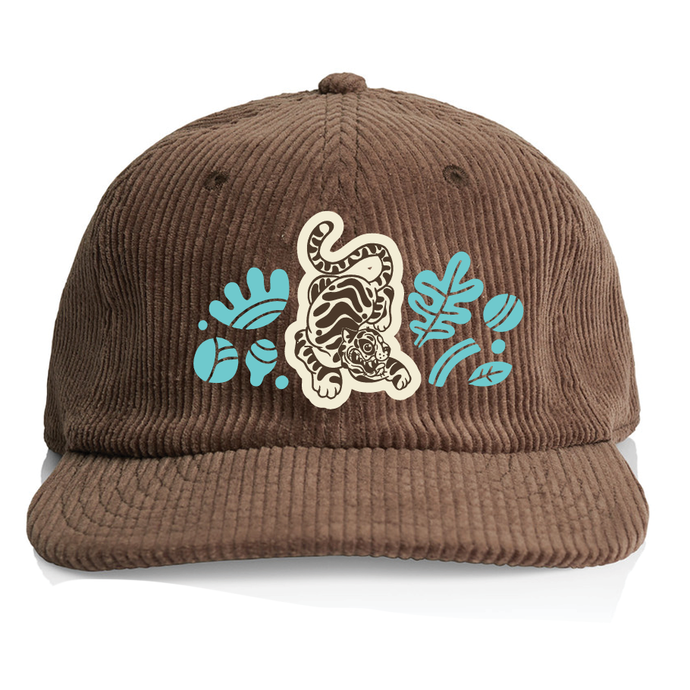 Bizarre Celebrations Cloud 9, Artist Series Cord Hat – Walnut & Petrol