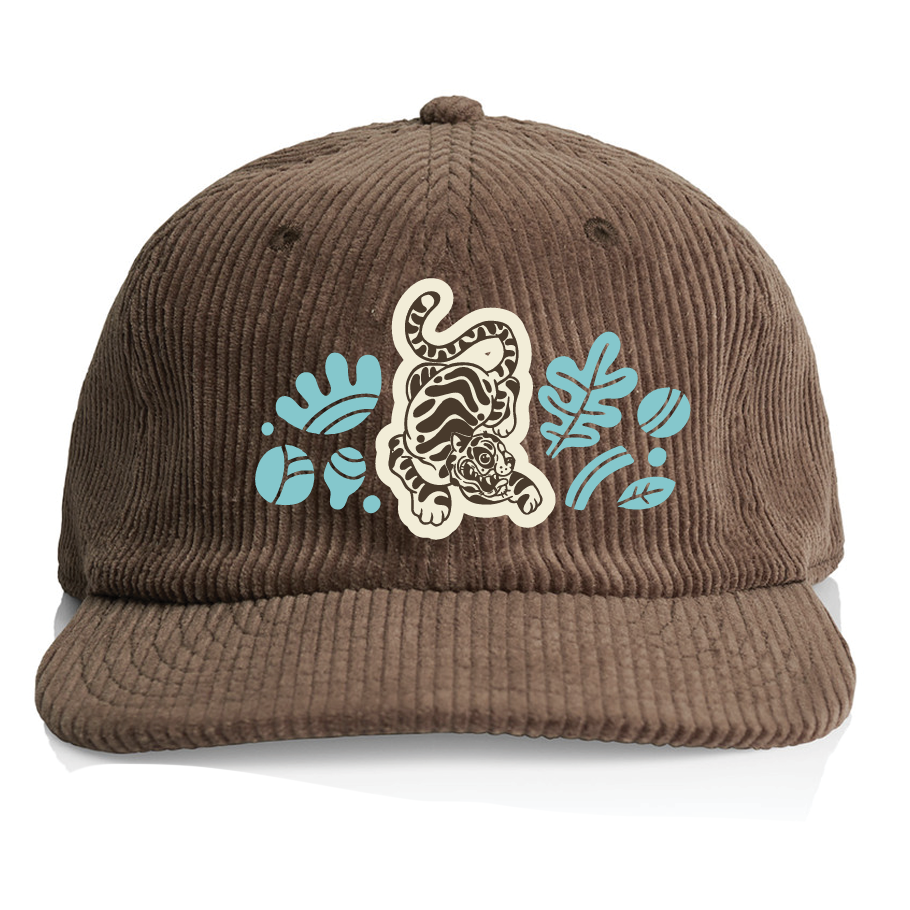 Bizarre Celebrations Cloud 9, Artist Series Cord Hat – Walnut & Petrol