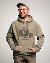 Heavyweight Sketch Hooded Sweatshirt (Alpine Green - Anniversary Illustration)