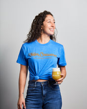 Foam Brewers Script T-Shirt (Blue)